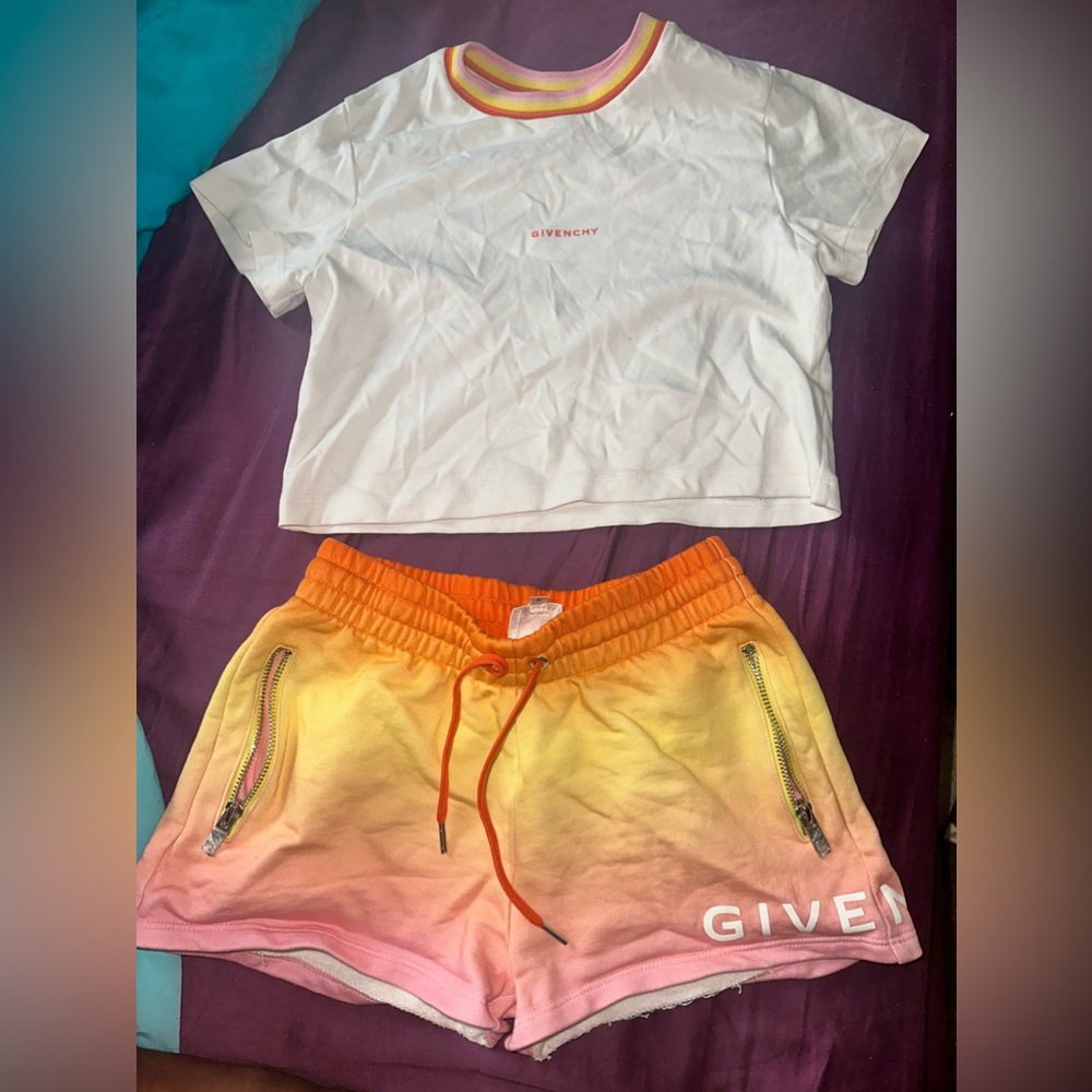 GIVENCHY top & shorts